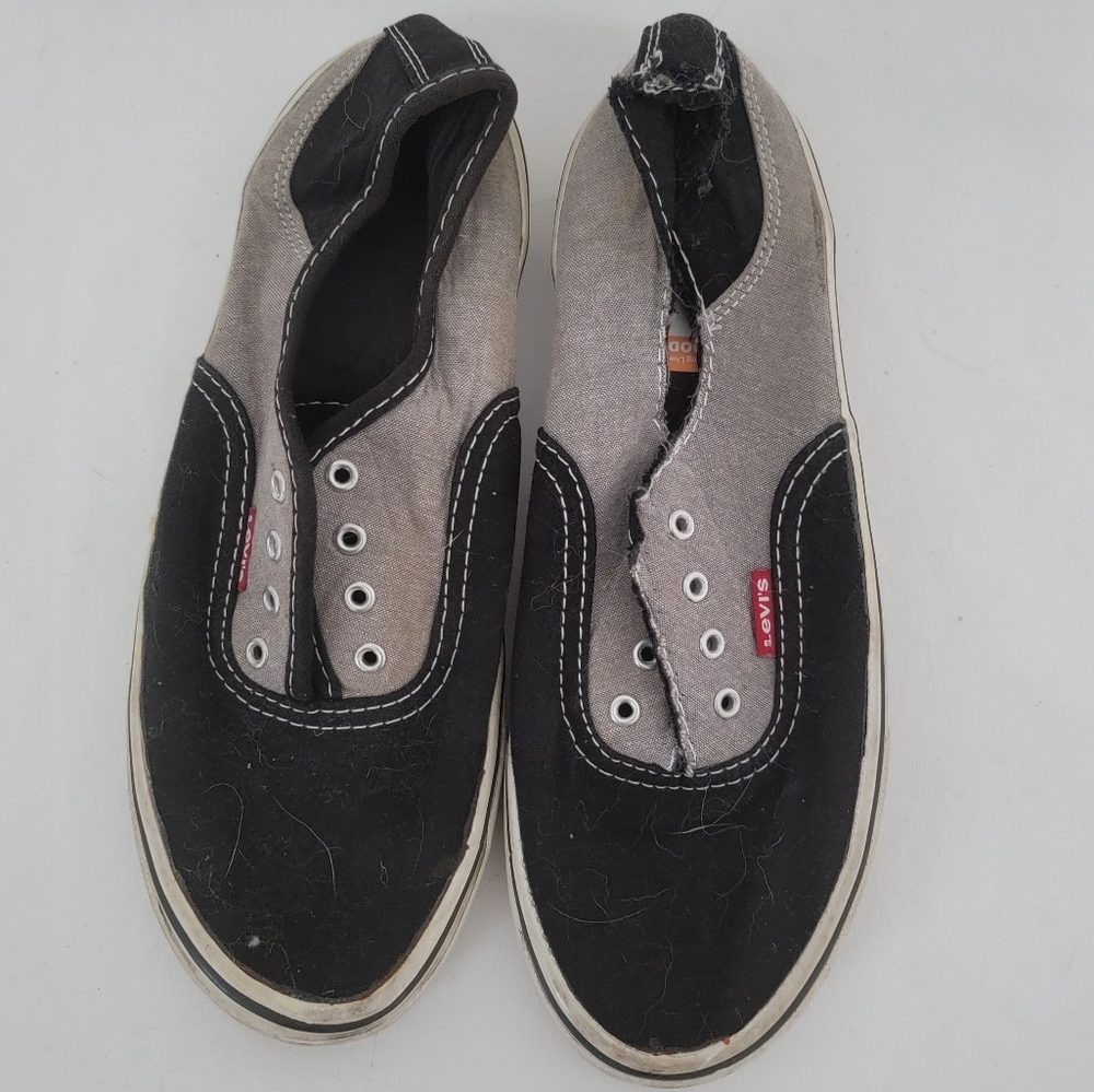 Levi's Black and Gray Women's Sneakers  Size 6